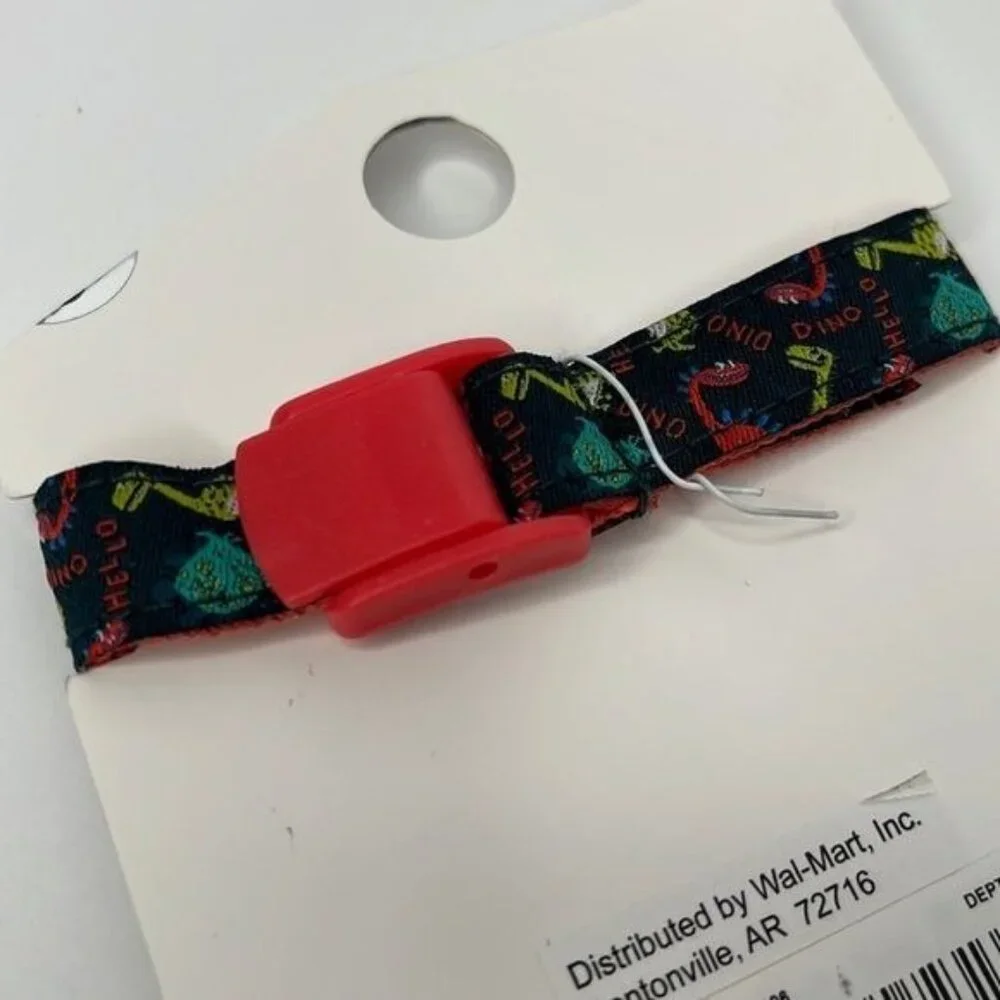 Medical ID Bracelet Type 1 Diabetes Dinosaur Multi Color Bracelet w/Medical Card